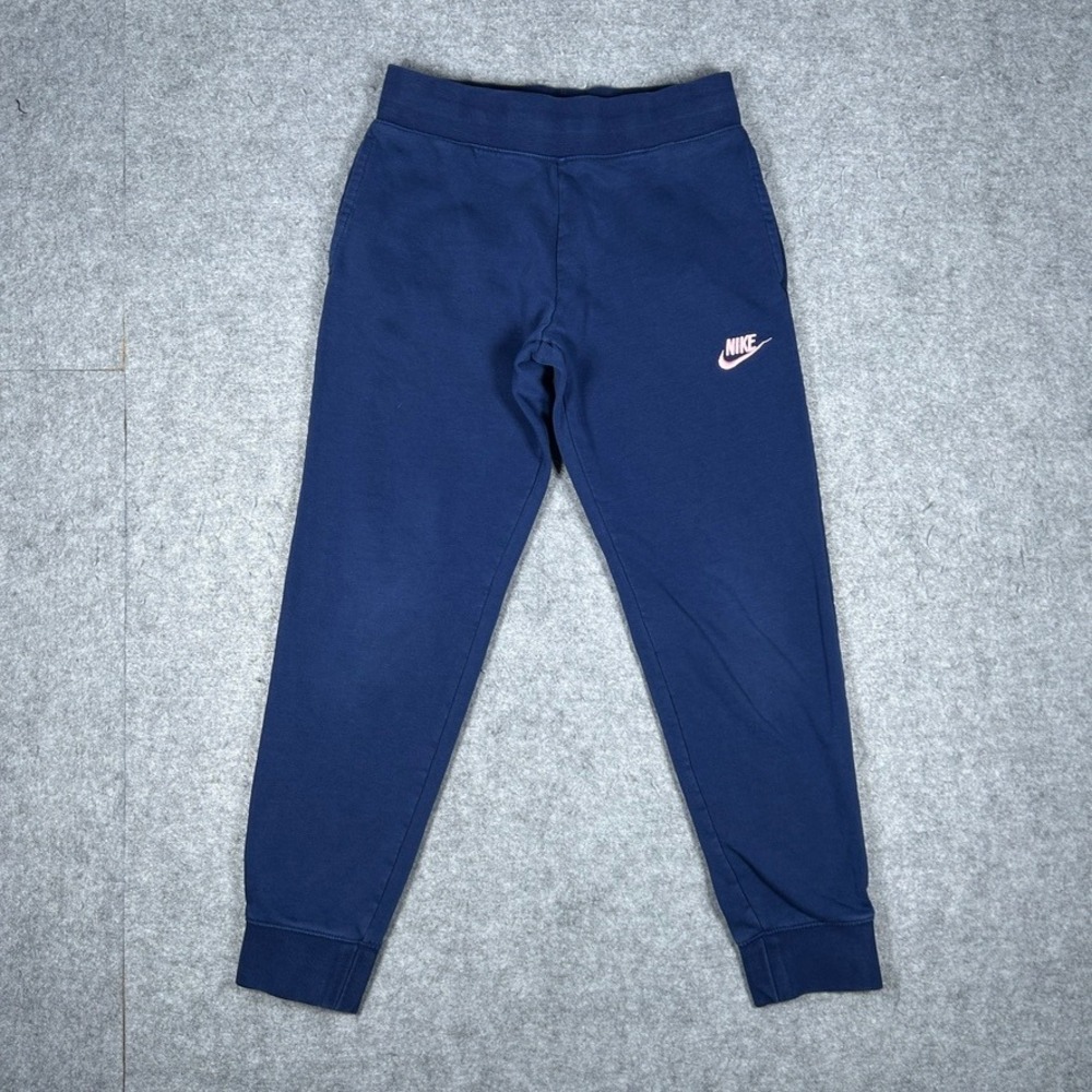 Nike sweatpants girls size M blue Sportswear Club Fleece joggers athletic gym